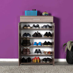 Koshik Cabinet W/Three Doors (Brown)