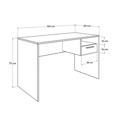 Computer Desk Pasad - White