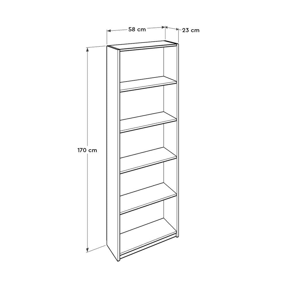 Arual Bookcase - Red