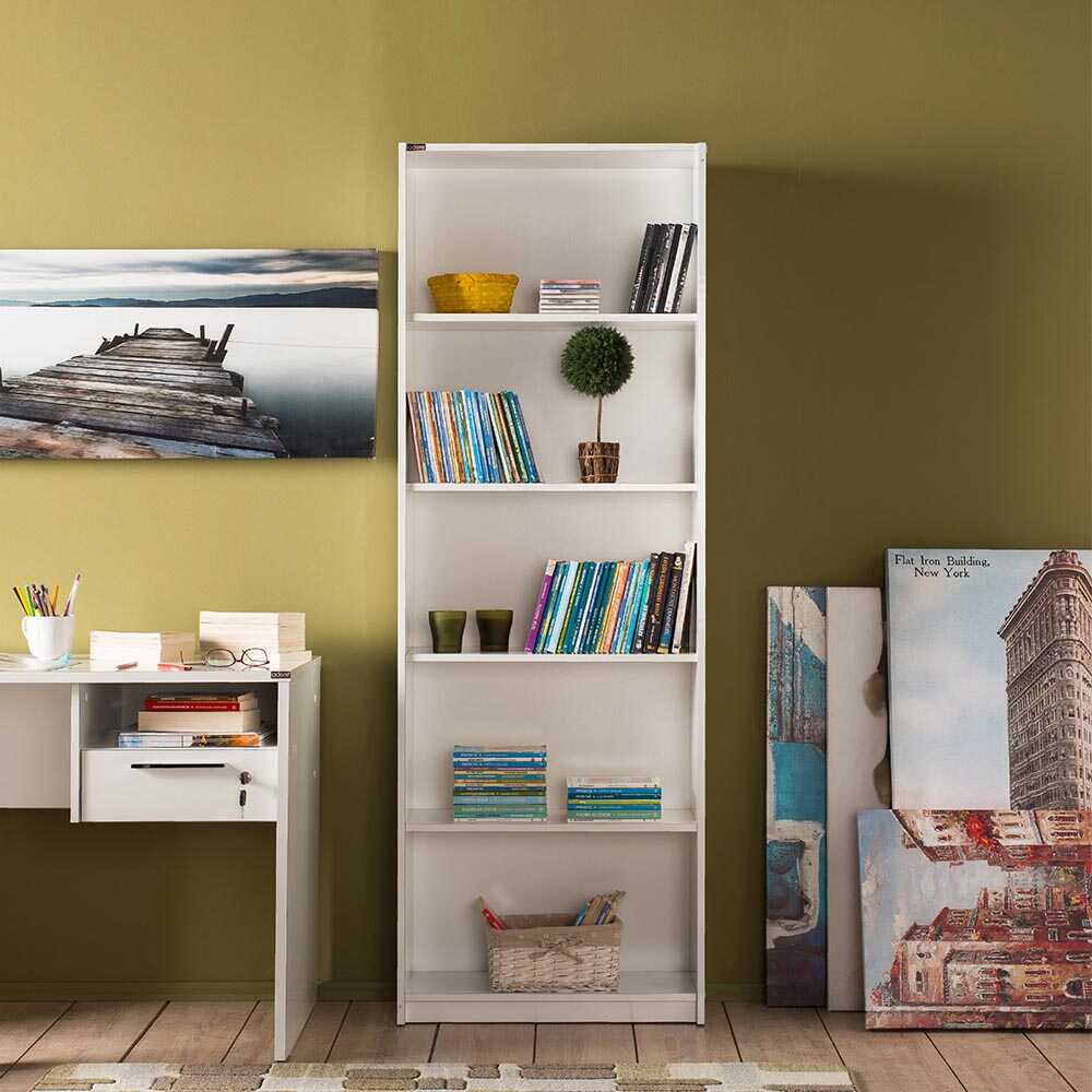 Arual Bookcase - White