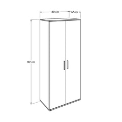 Trend Wardrobe W/Two Doors - Brown