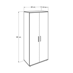 Trend Wardrobe W/Two Doors - Natural