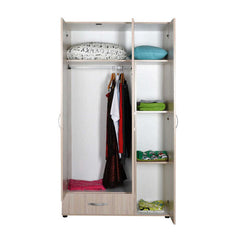 Dynamic Wardrobe W/Three Doors - Natural