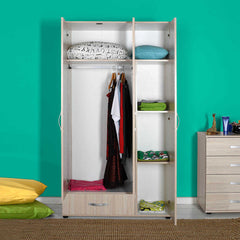 Dynamic Wardrobe W/Three Doors - Natural