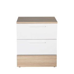 Base Night Stand- White/Natural