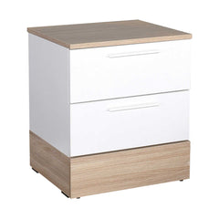 Base Night Stand- White/Natural