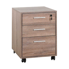 New York Mobile Chest W/Three Drawers - Brown