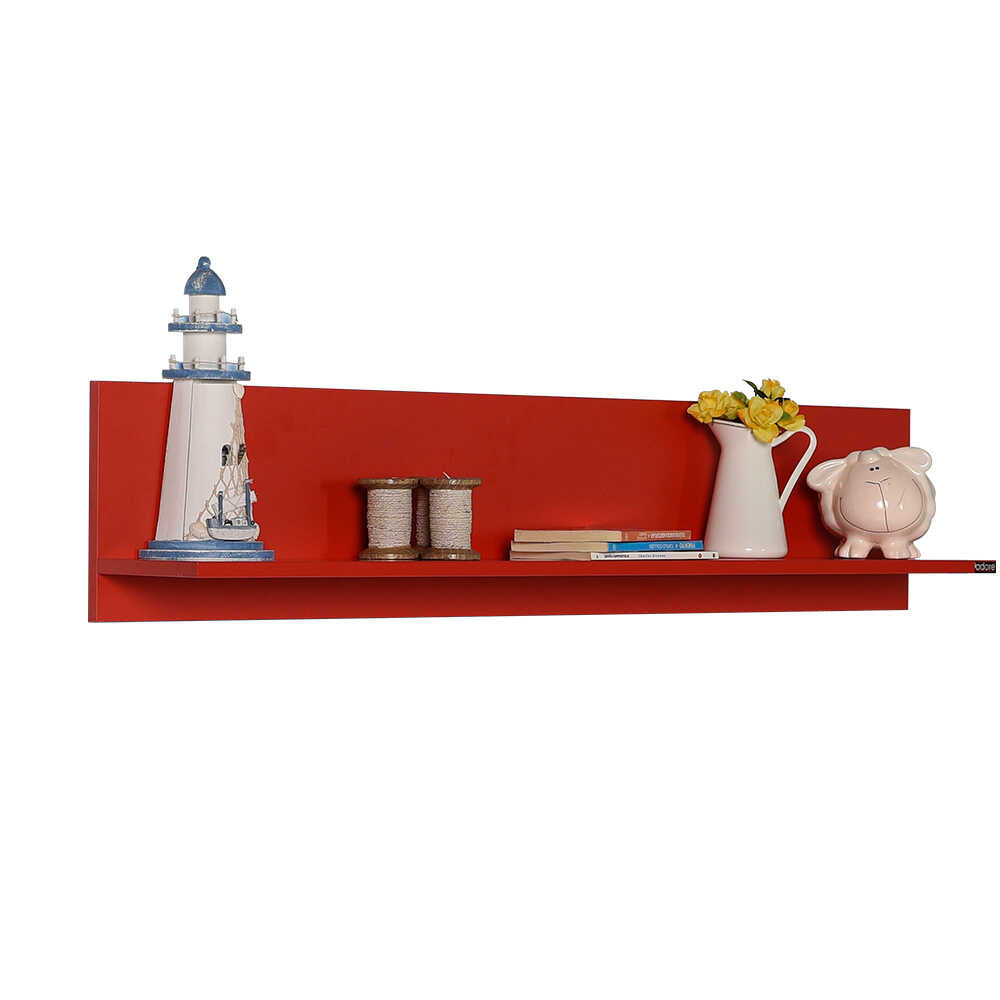 Raf Flat Wall Shelf - Red