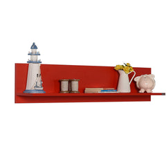 Raf Flat Wall Shelf - Red
