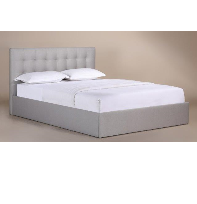Queen Bed Leroy (Light Grey)