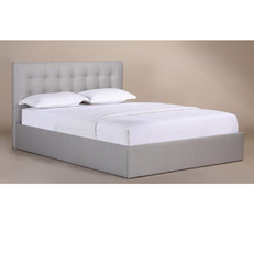 Queen Bed Leroy (Light Grey)