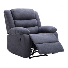 Cross Recliner Single Sofa - Dark Grey