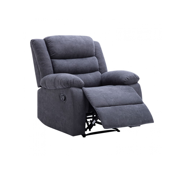 Cross Recliner Single Sofa - Dark Grey