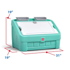 Step 2® 2-in-1 Toy Box & Art Lid™ - Mint
