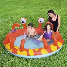 H2OGO! INTERACTIVE CRAB INFLATABLE PLAY POOL