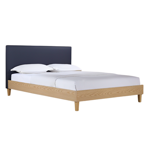 Queen Bed April - Dark Blue