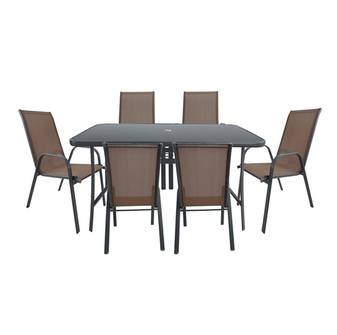 Santiago Patio Set - Brown