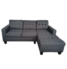 Julio Sectional Sofa (Dark Grey)
