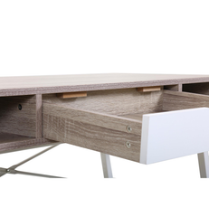 Computer Desk Reno - White & Oak