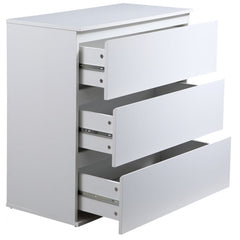 Porcia 3 Dreawers Chest - White