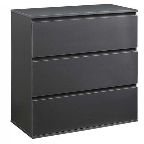 Porcia 3 Dreawers Chest - Black