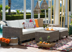 Rocky Outdoor Sectional Set With Center Table