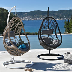 Brooklyn Swing Chair - Brown/Black
