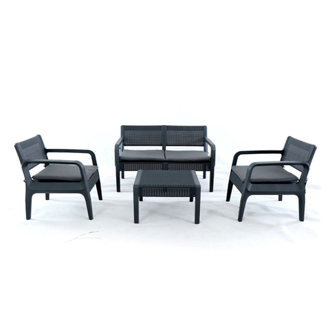 Electra Patio Set 4 pcs. (Black)