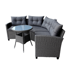Gordon Corner Sofa Set W/Round Table