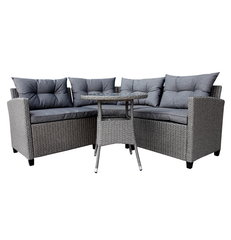 Gordon Corner Sofa Set W/Round Table