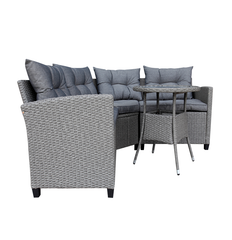 Gordon Corner Sofa Set W/Round Table