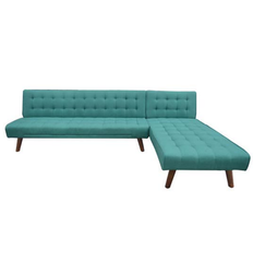Mario Linen Sideboard Sectional (Blue Green)