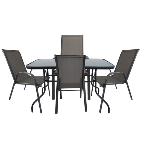 Santiago Patio Set - 4 Chairs (Grey)