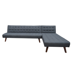 Mario Linen Sideboard Sectional (Dark Grey)