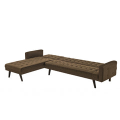Armanto Sectional Sofa-Bed - Brown
