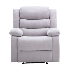 Cross Recliner Single Sofa - Light Grey