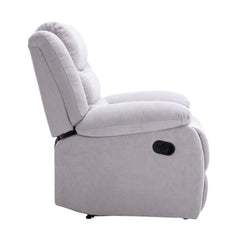Cross Recliner Single Sofa - Light Grey