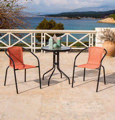 Bistro Set - Orange 3 pcs.