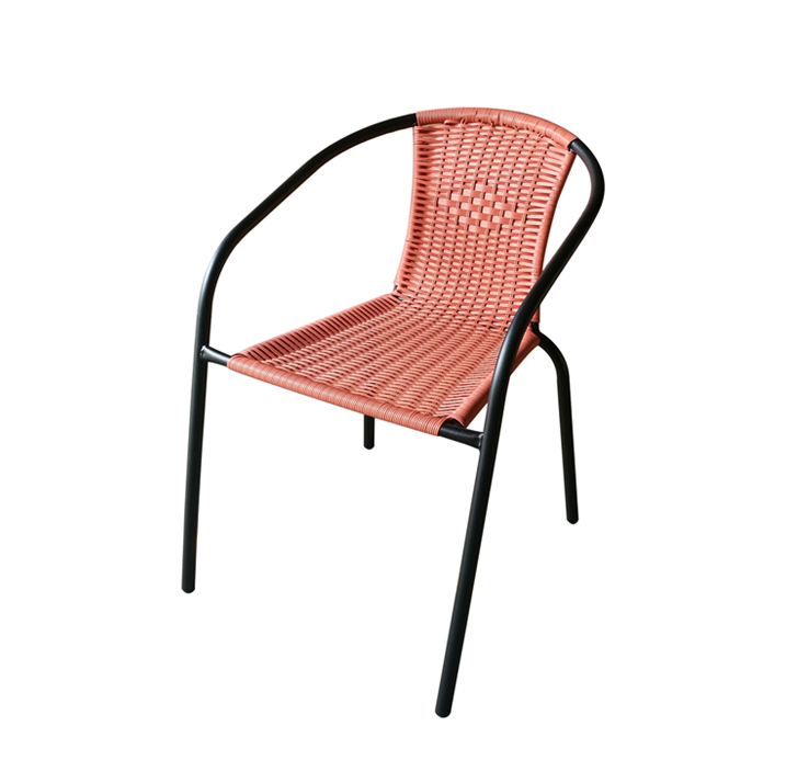 Rita Rattan Chair - Single Chair (Orange)