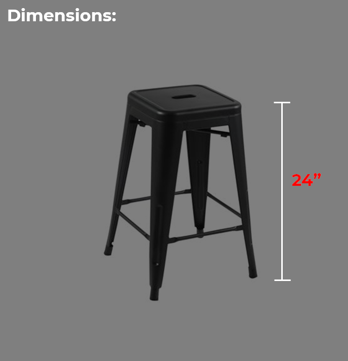 Latem Stool - White
