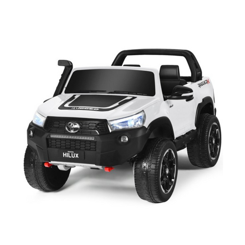 Toyota Hilux Ride On Truck Car 2-Seater - White