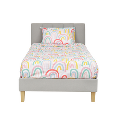 Twin Bed Holly - Light Grey