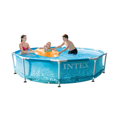Intex - Beachside Metal Frame (10FT X 30IN) W/Filter Pump