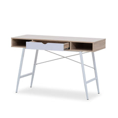 Computer Desk Reno - White & Oak