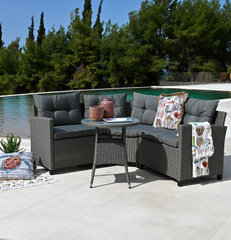 Gordon Corner Sofa Set W/Round Table