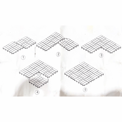 Floor Tiles -  Mosaic Desing (10 Units)