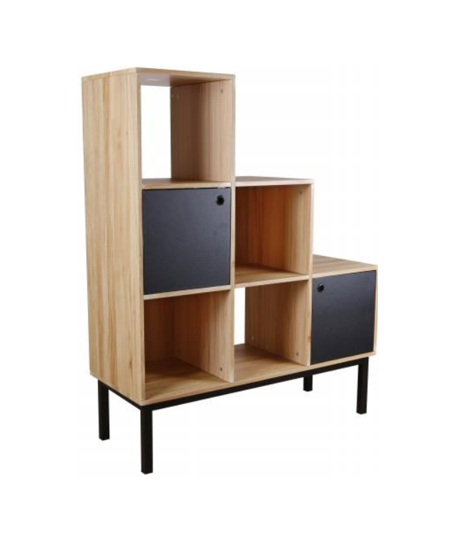 Bookshelf Stairs Black